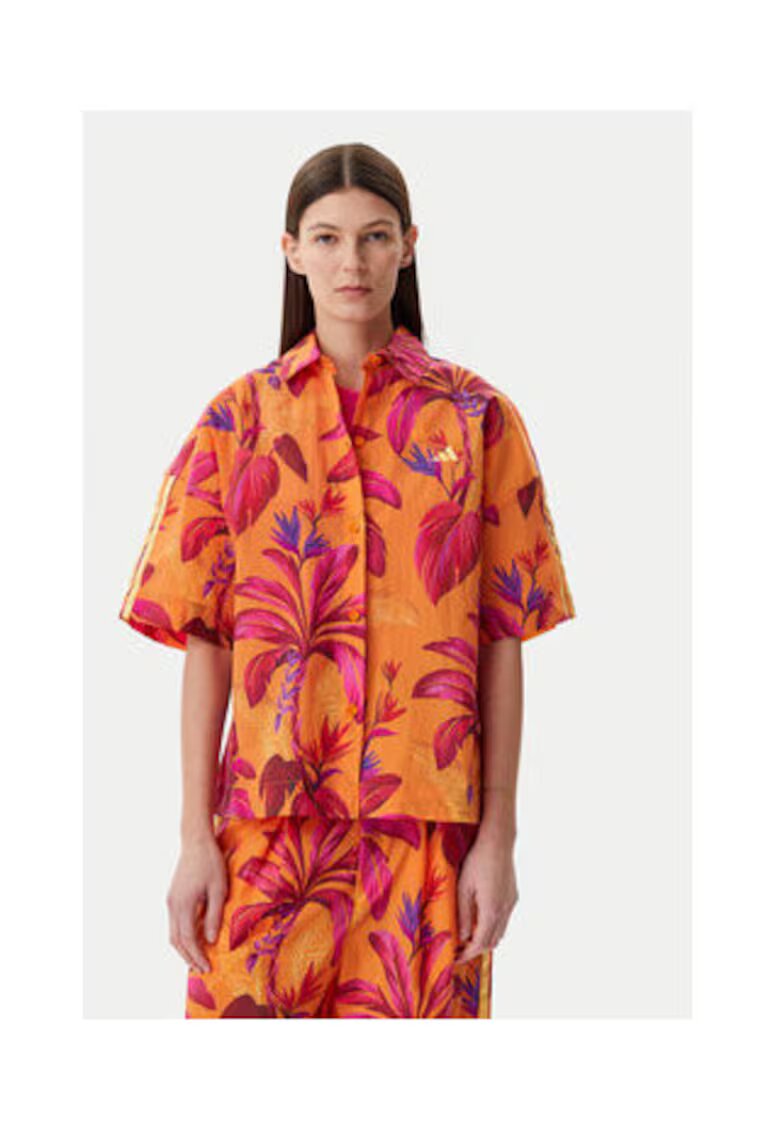 adidas Camasa cu maneca scurta si imprimeu floral