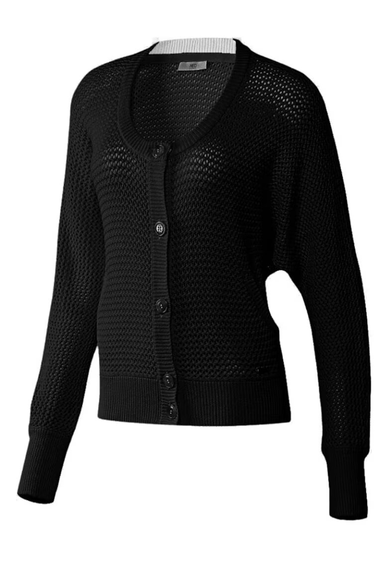 adidas Cardigan Structured femei - Negru
