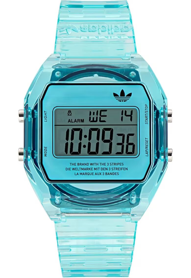 adidas Ceas barbatesc AOST24065 - digital - albastru - curea din rasina - 36x10mm
