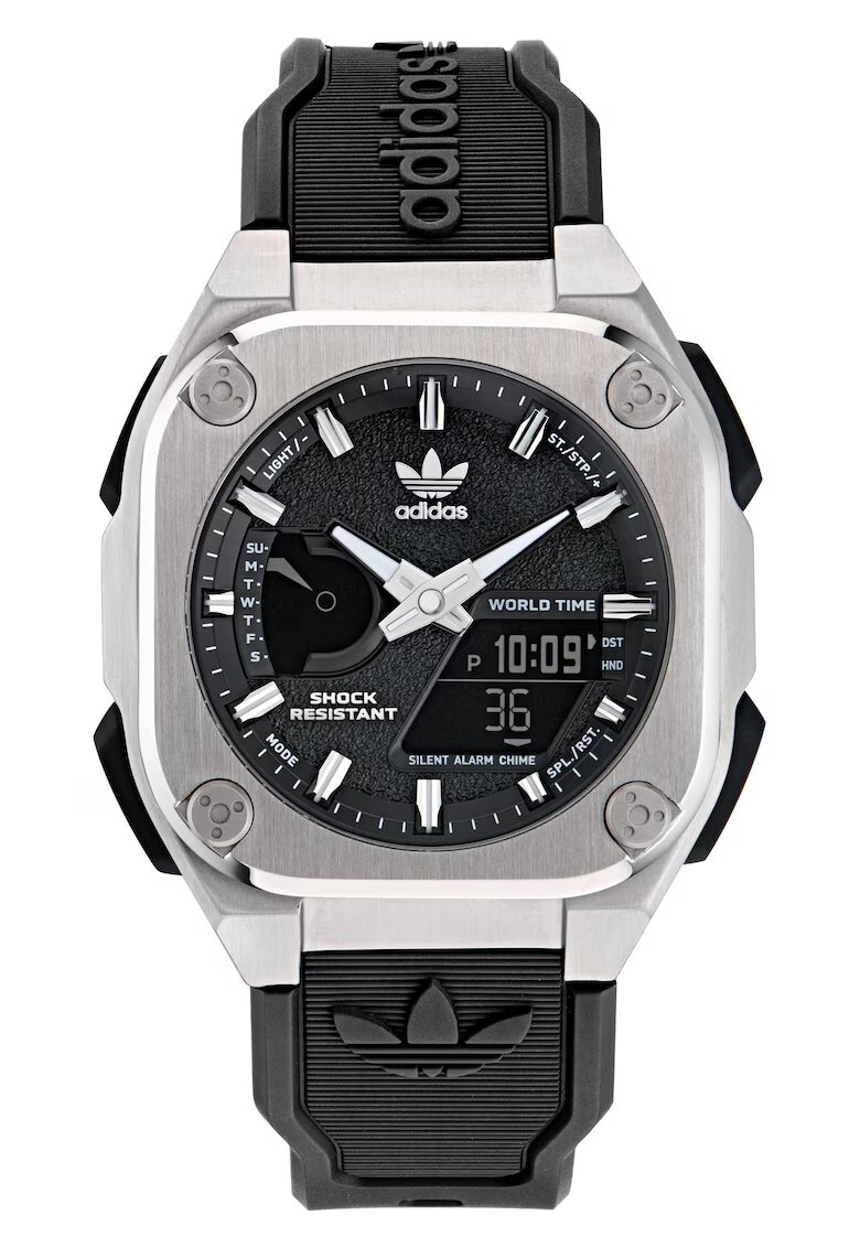 adidas Ceas barbatesc CITY TECH ONE - inox - quartz - 10 ATM - argintiu/negru