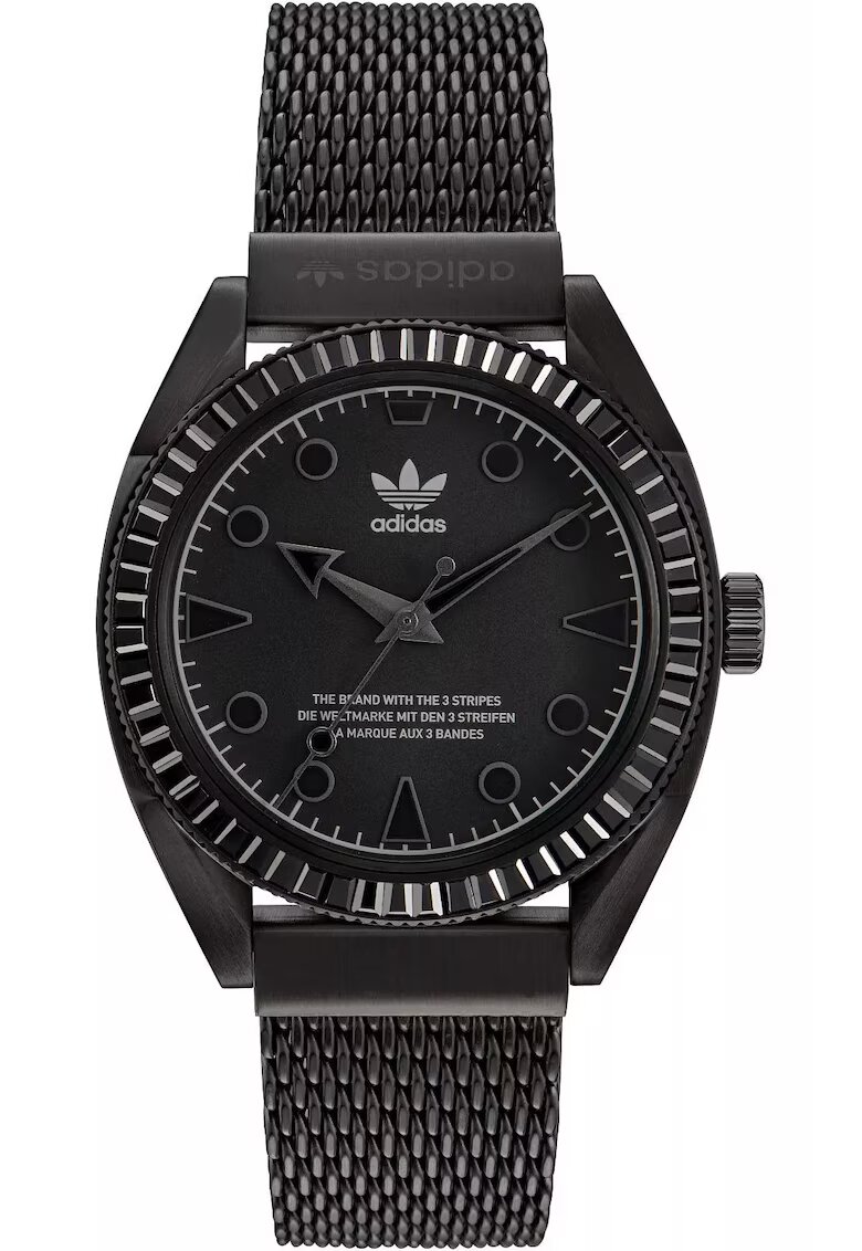 adidas Ceas barbatesc - inox - 42 mm - rezistent la apa 10 ATM - negru
