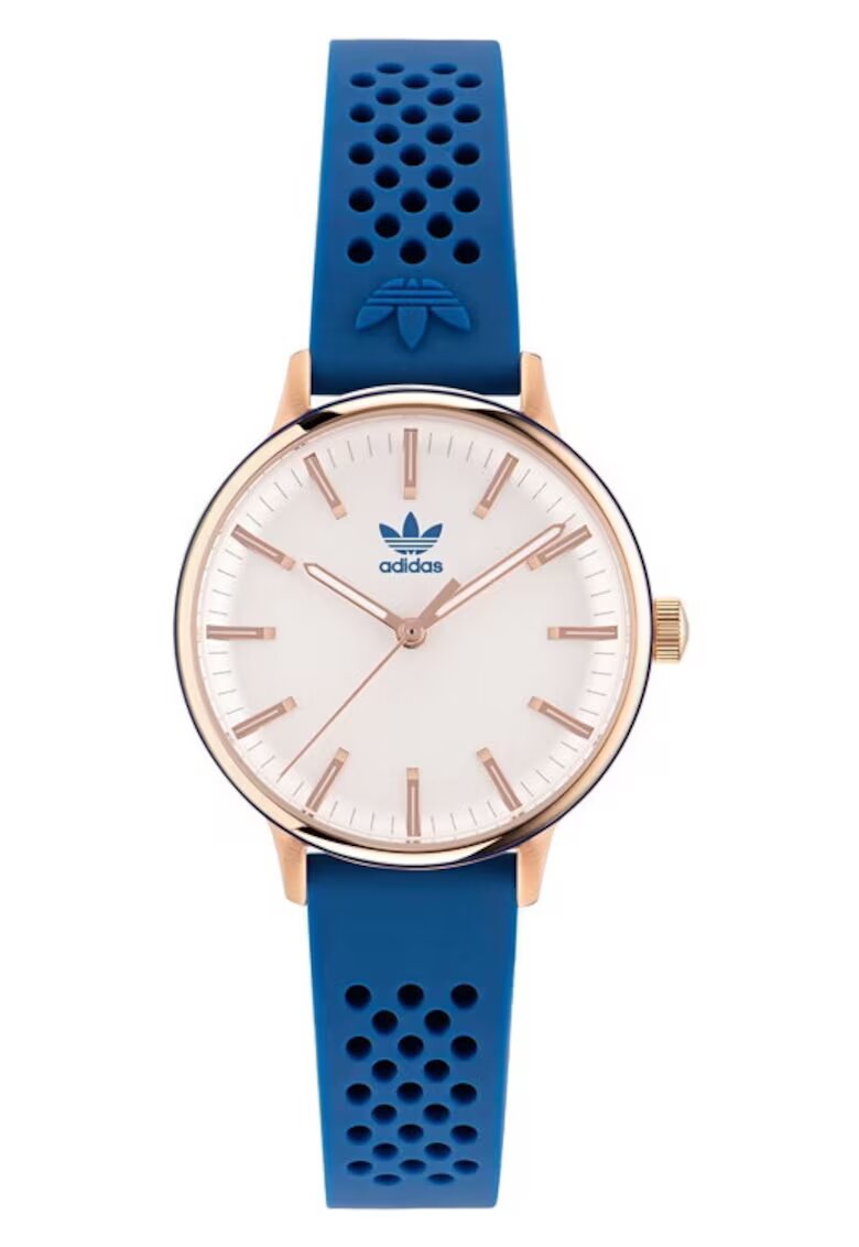 adidas Ceas dama - 32 mm - inox/silicon - albastru/auriu