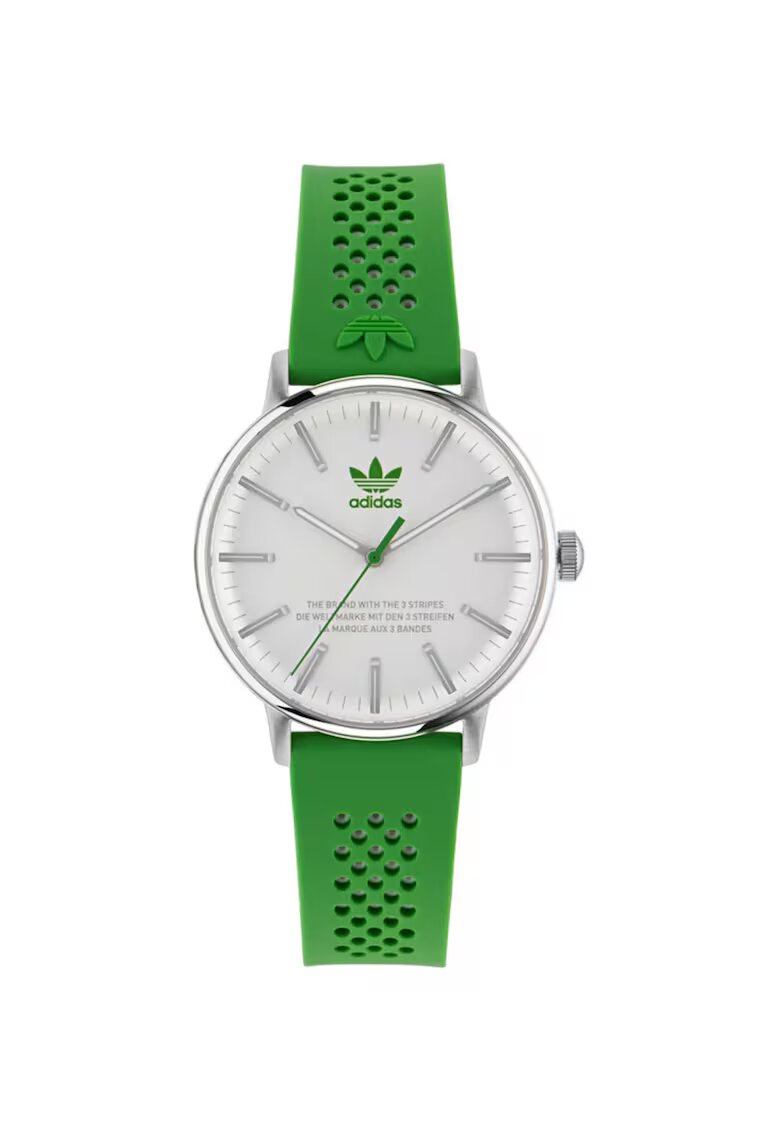 adidas Ceas dama AOSY23023 - otel - curea silicon verde - rezistenta la apa 5 ATM - 38x38mm