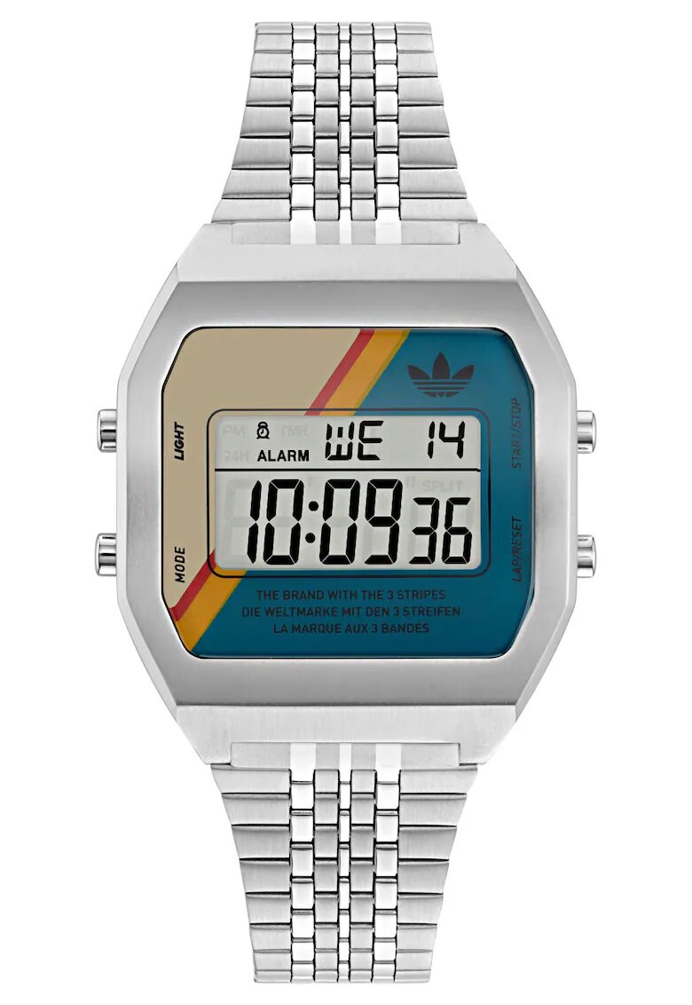 adidas Ceas unisex Digital Two AOST23556 - inox - 36mm - argintiu - rezistent la apa 5 ATM