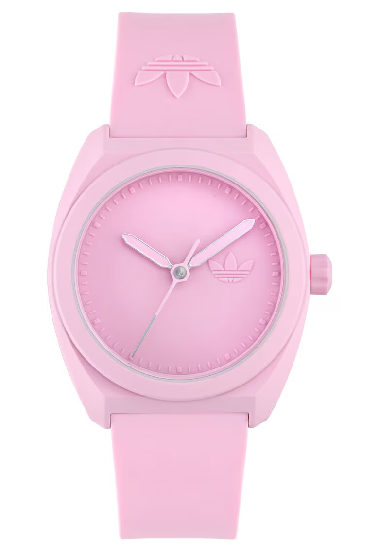adidas Ceas unisex Project Three - ceramica - roz - 42mm - curea silicon