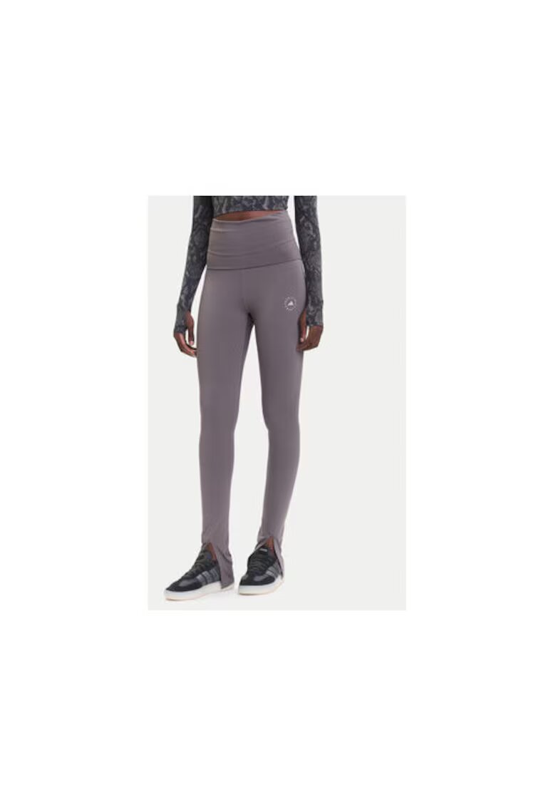adidas Colanti cu talie inalta si crapatura la glezne