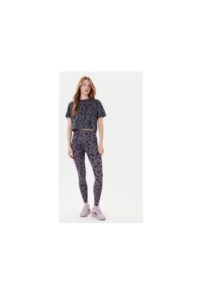 adidas Colanti din poliester cu animal print