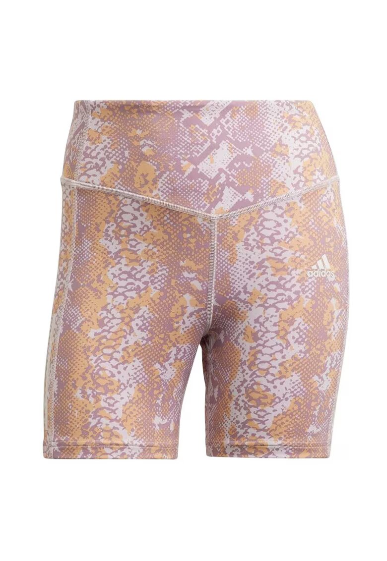 adidas Colanti fitness scurti cu imprimeu animal print