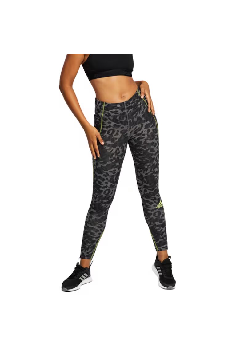 adidas Colanti pentru antrenament cu imprimeu animal print -