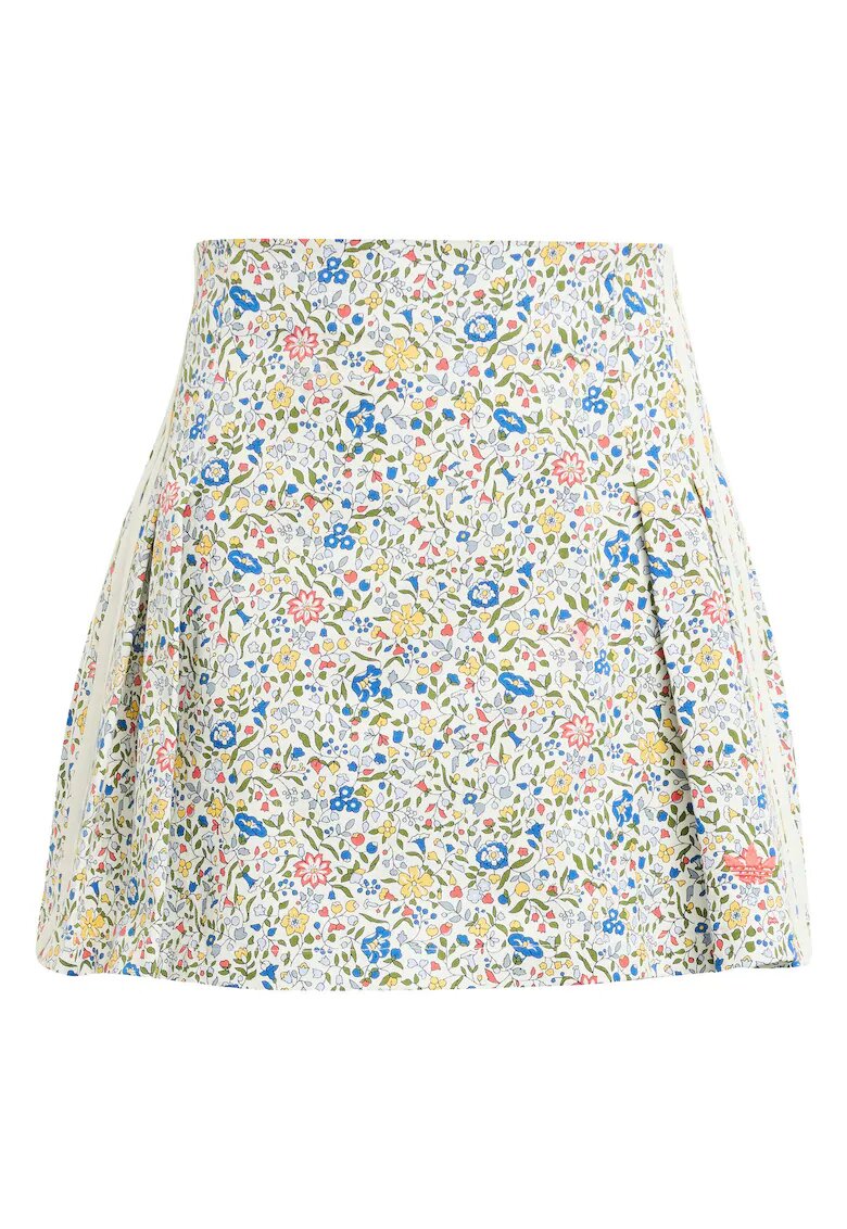 adidas Fusta scurta si talie medie cu imprimeu floral