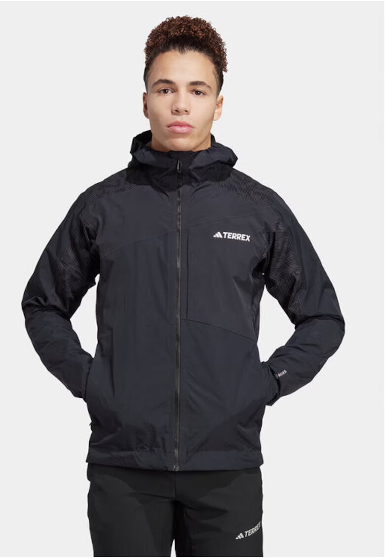 adidas Geaca barbati - 303455217 - Poliamida - Negru - Negru