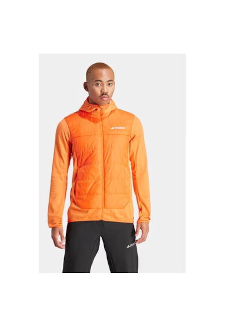 adidas Geaca barbati - 303455255 - Poliester reciclat - Portocaliu - Portocaliu