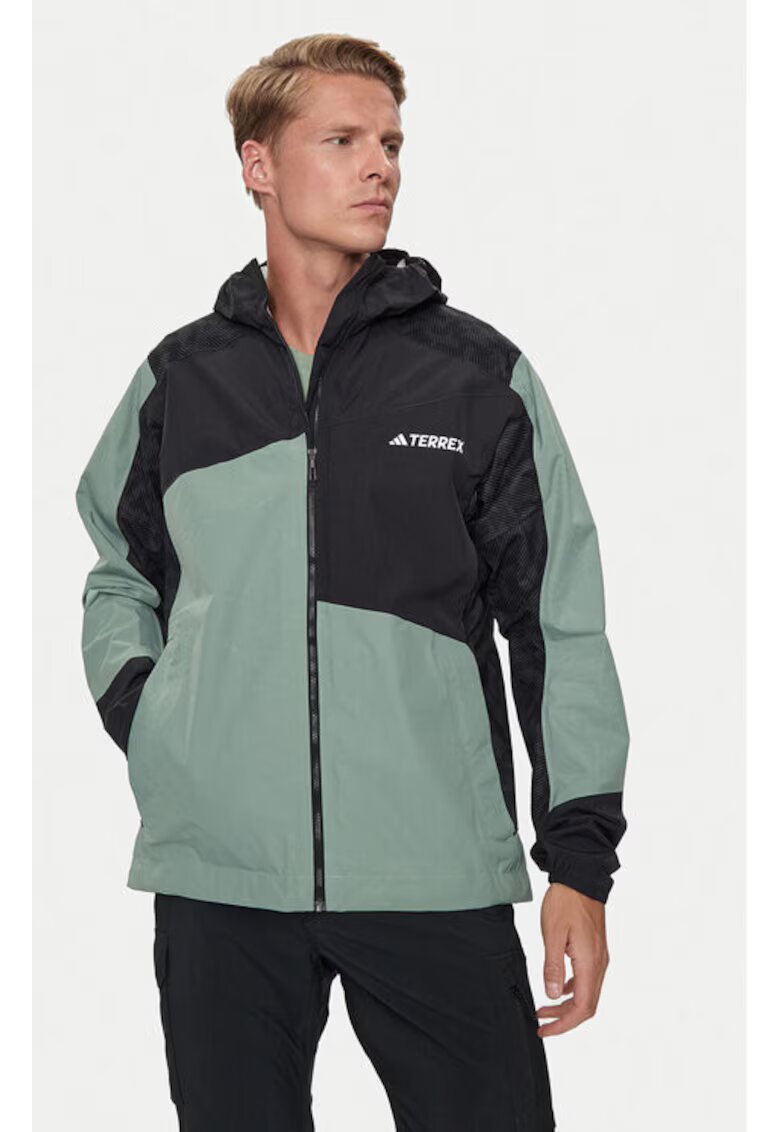 adidas Geaca barbati - 303461324 - Poliamida - Verde - Verde