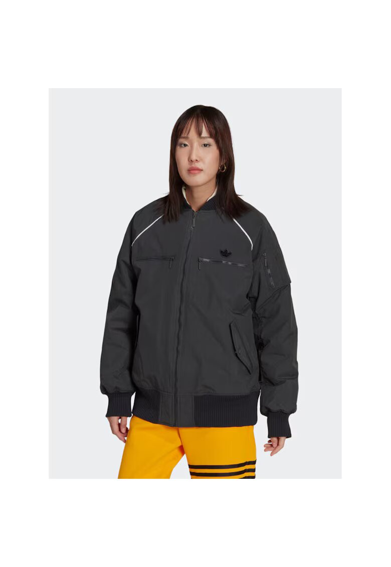 adidas Geaca dama gri inchis - sport