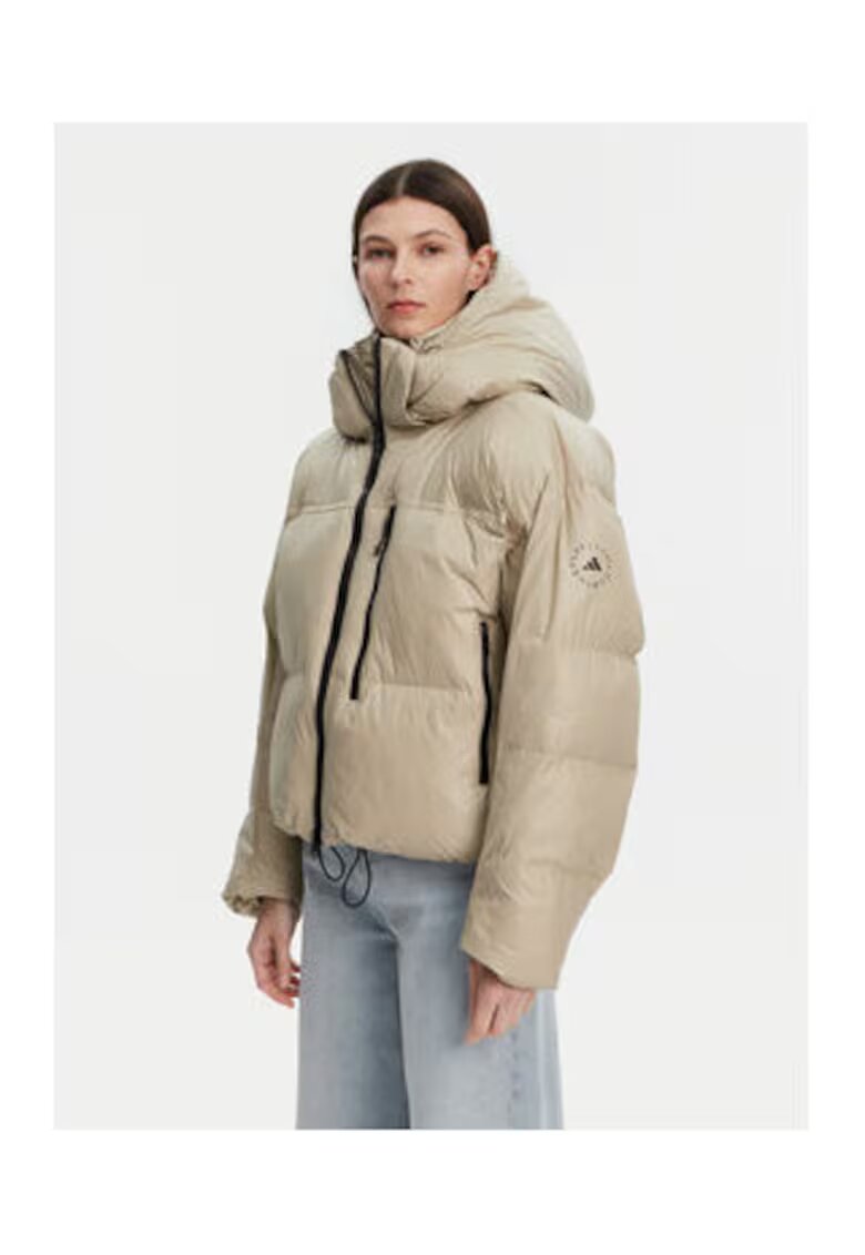 adidas Geaca de iarna din nailon cu guler si gluga