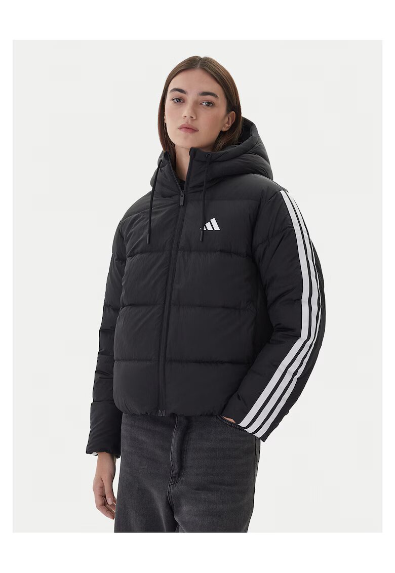 adidas Geaca de puf dama negru - material usor -
