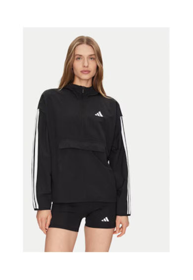 adidas Geaca de vant fara inchidere cu imprimeu