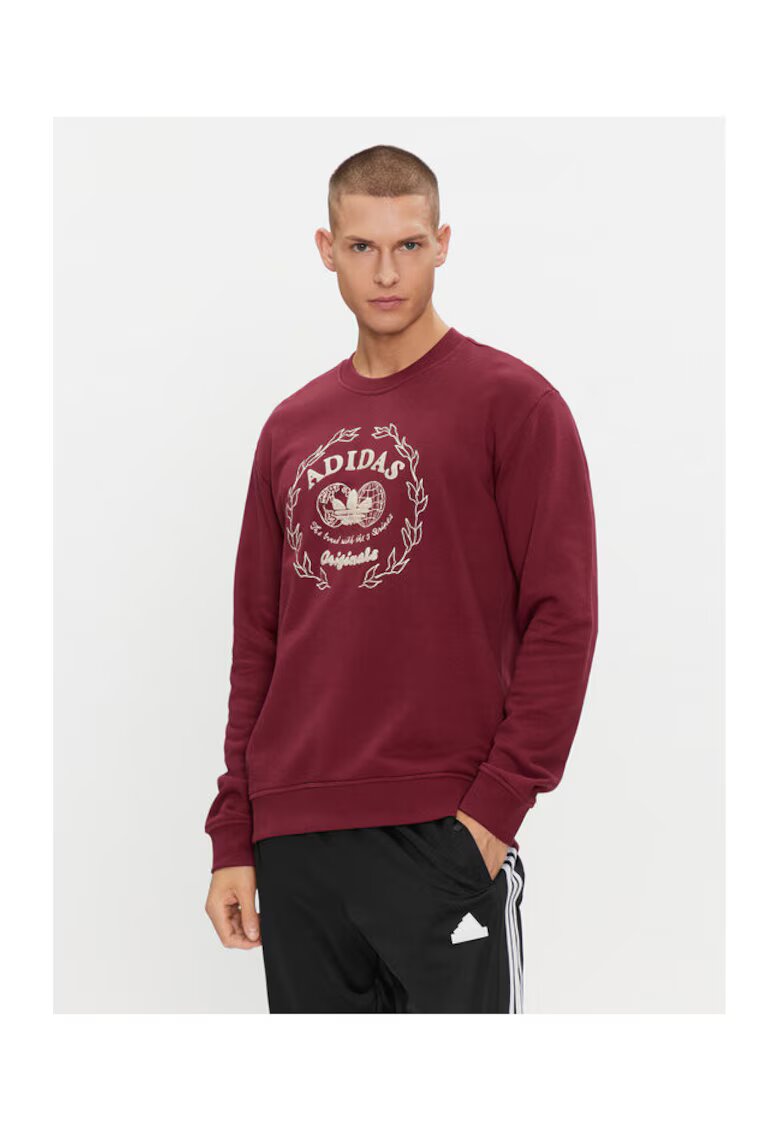 adidas Hanorac barbati rosu inchis