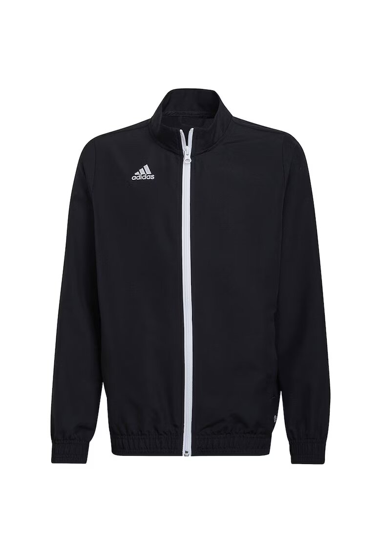 adidas Hanorac copii Entrada 22 - negru - material poliester - fermoar lung - guler inalt