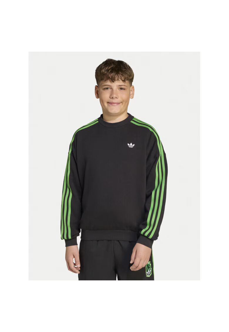 adidas Hanorac copii - negru/verde