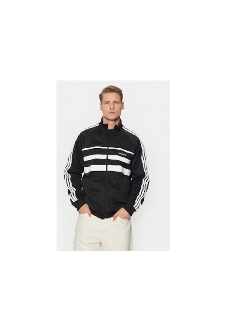 adidas Hanorac cu fermoar si logo lifestyle