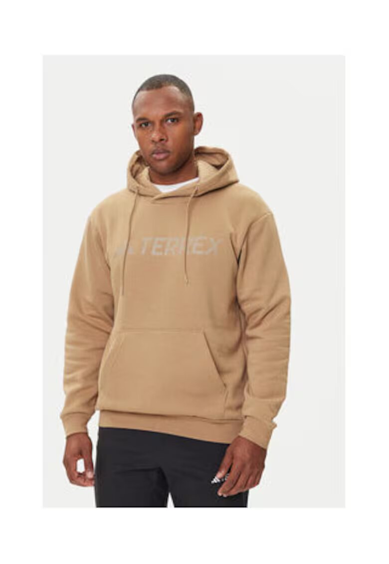 adidas Hanorac din bumbac cu buzunar kangaroo