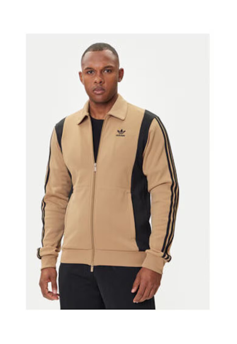 adidas Hanorac din poliester cu maneci lungi