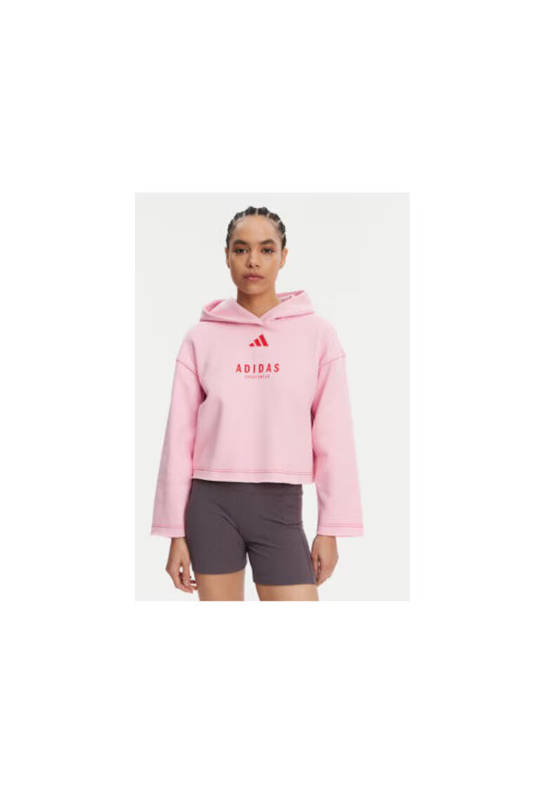 adidas Hanorac lifestyle cu imprimeu logo -