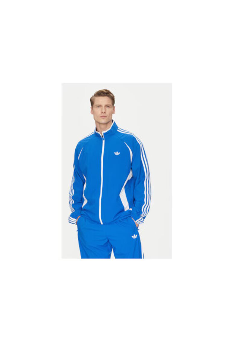 adidas Hanorac slim fit cu fermoar cu logo lifestyle