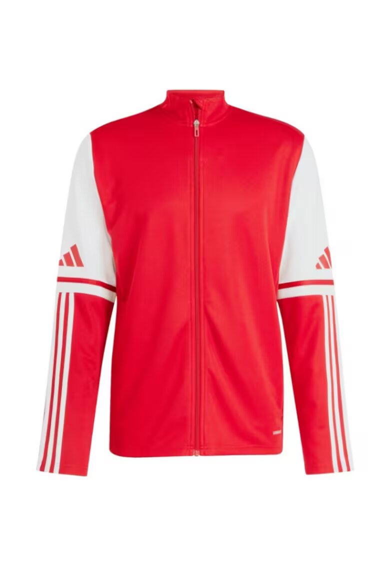 adidas Hanorac sport barbati - Squadra 25 - fara gluga - poliester - rosu/alb