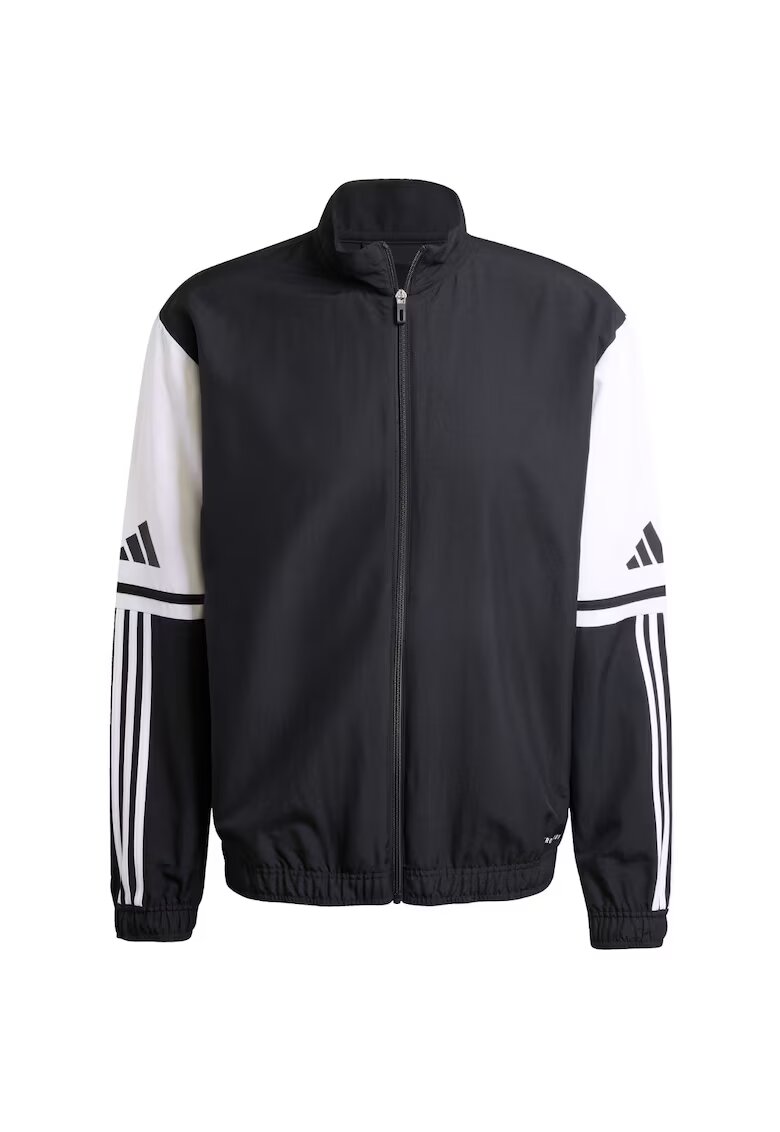 adidas Hanorac sport barbati Squadra 25 Presentation - negru - poliester - cu fermoar si buzunare laterale