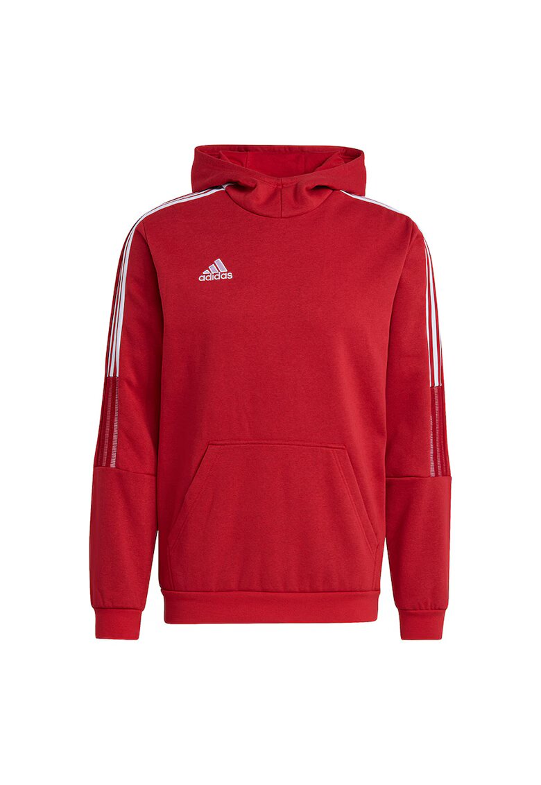 adidas Hanorac sport barbati - Tiro 21 - rosu - bumbac si poliester reciclat