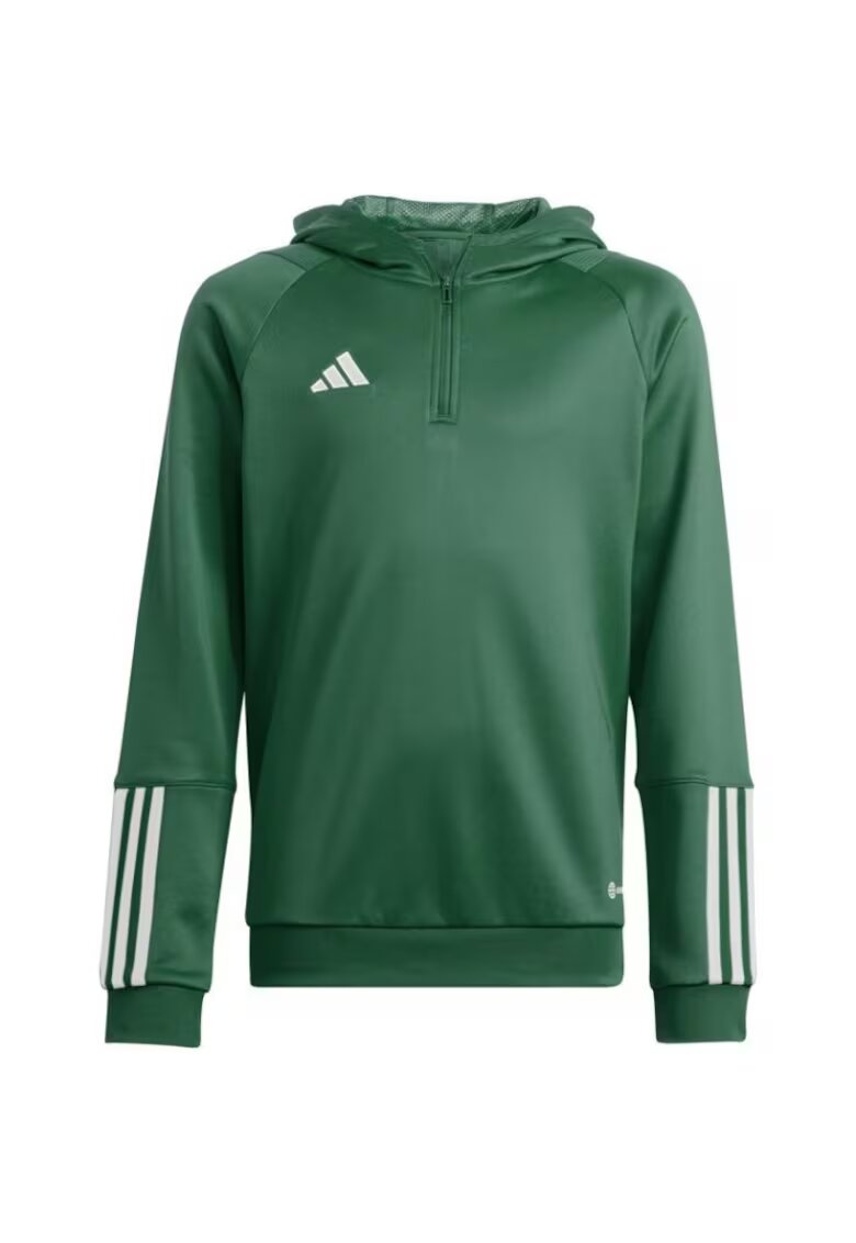adidas Hanorac sport copii Tiro 23 - poliester - verde/alb