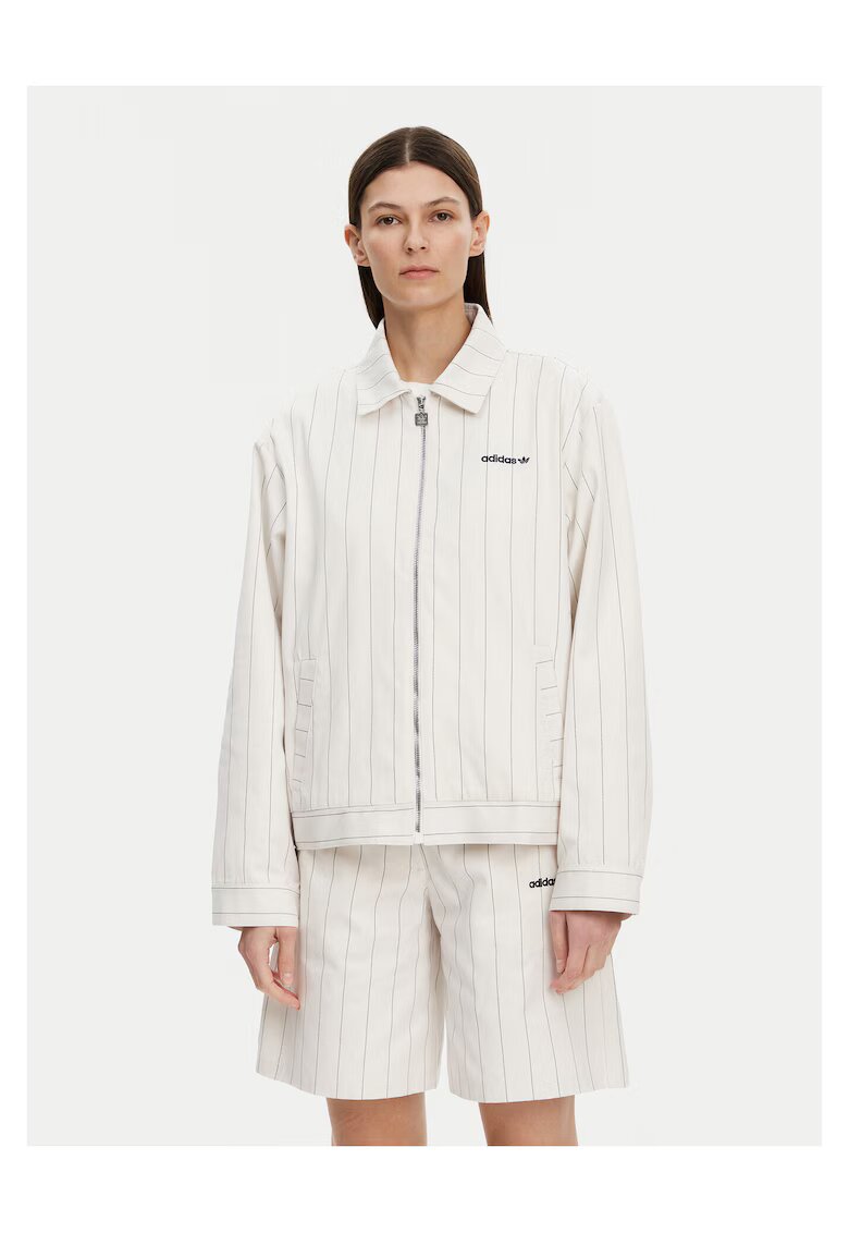 adidas Jacheta de tranzitie pentru femei alba