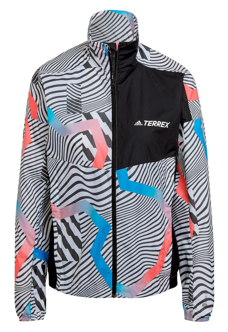 adidas Jacheta impermeabila cu imprimeu abstract -
