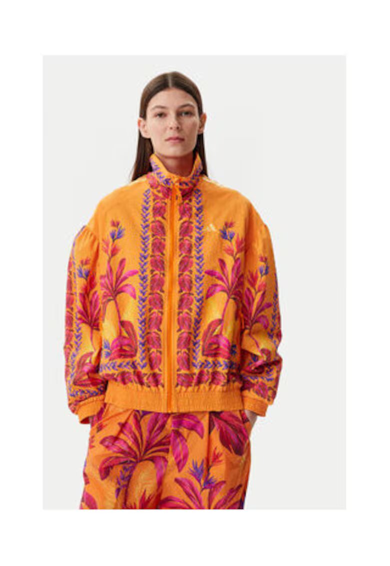 adidas Jacheta lejera cu imprimeu floral