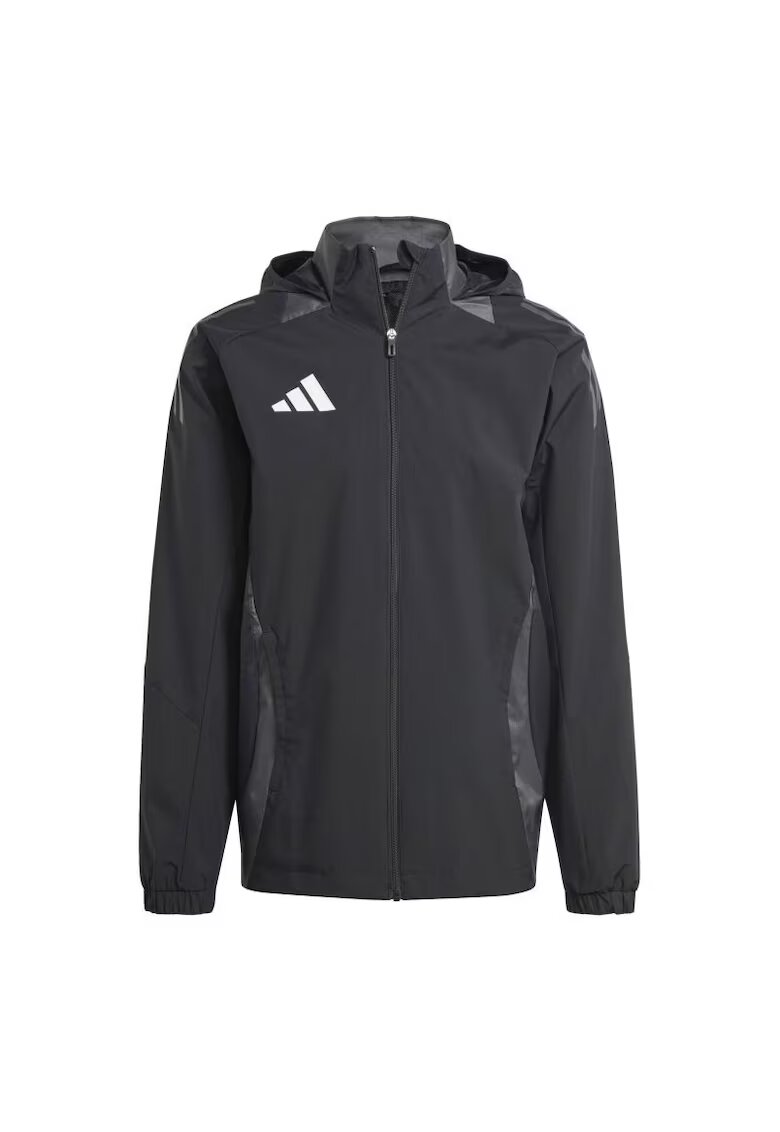 adidas Jacheta tiro 24 all-weather - Poliester - Negru - Negru