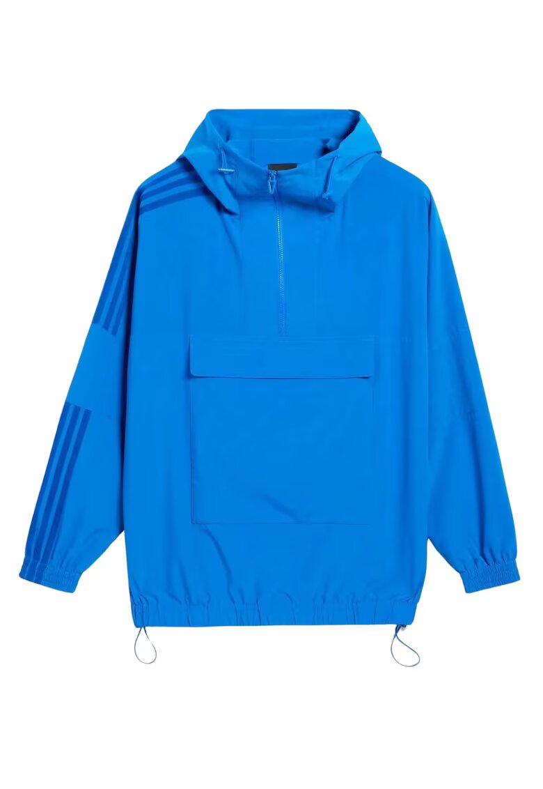 adidas Jacheta unisex x Ivy Park - albastra - marimea S - design oversize - cu gluga - 73x65x56cm