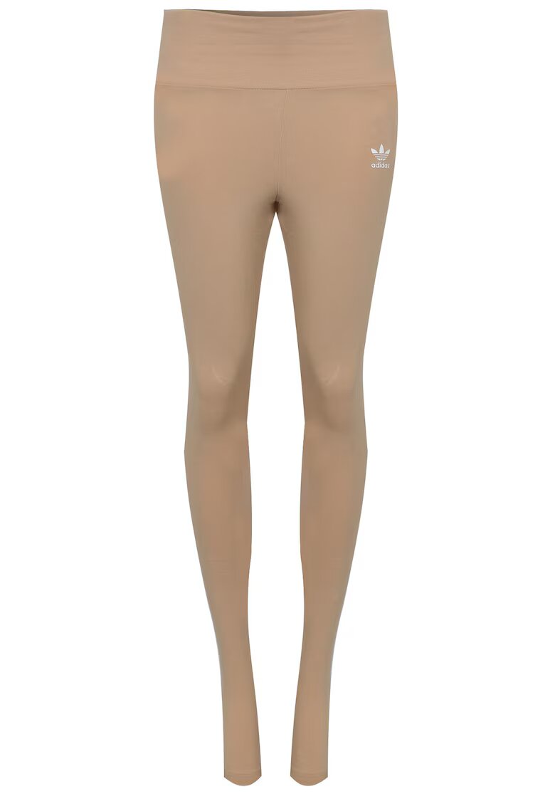 adidas Leggings Dama - Magbei Beimag Hm1818 - Bej - 93% Bumbac - 7% Elastan - Slim Fit - Destinate Pentru Fitness - Yoga - Jogging - Pilates - Bej