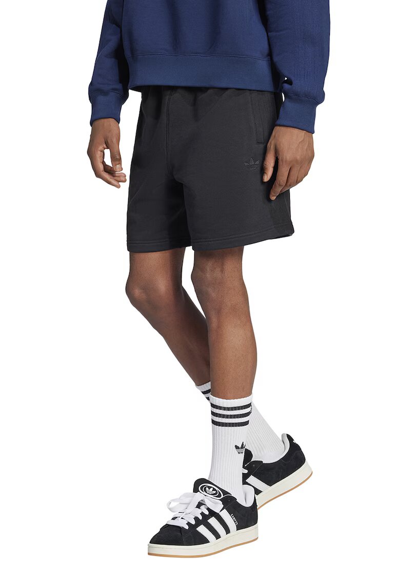 adidas Originals Bermude lejera cu buzunare Essentials - Negru