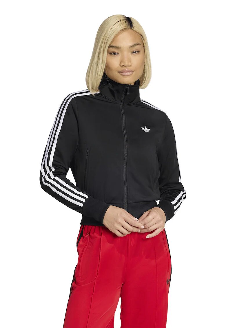 adidas Originals Bluza de trening cu fermoar si logo Classic - Alb/Negru