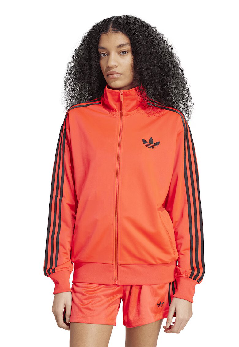 adidas Originals Bluza de trening cu logo si fermoar Firebird - Portocaliu