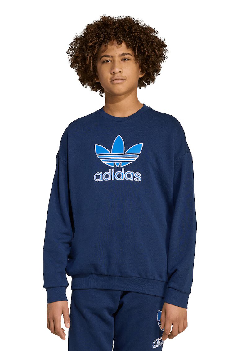 adidas Originals Bluza de trening cu logo Trefoil - Albastru inchis