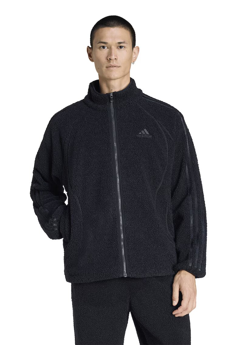 adidas Originals Bluza de trening din plus cu buzunare laterale - Negru