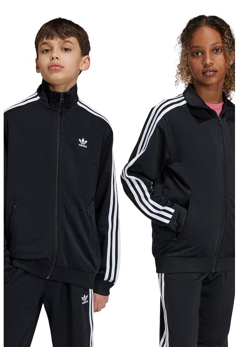 adidas Originals Bluza de trening lejera Adicolor Firebird - Alb/Negru