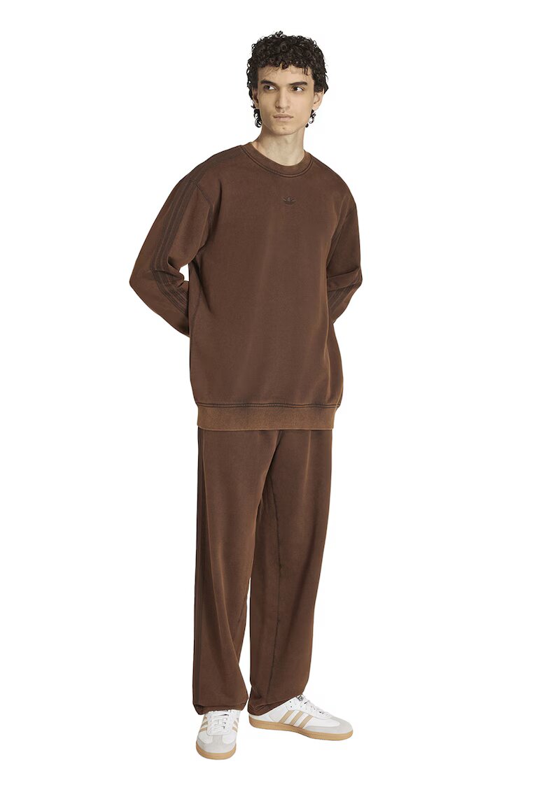 adidas Originals Bluza de trening lejera de bumbac - Maro