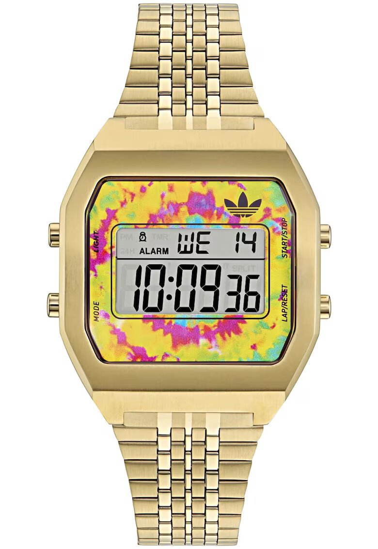 adidas Originals Ceas unisex Digital AOST24559 - aur - mecanism quartz - rezistent la apa 50m - bratara din inox