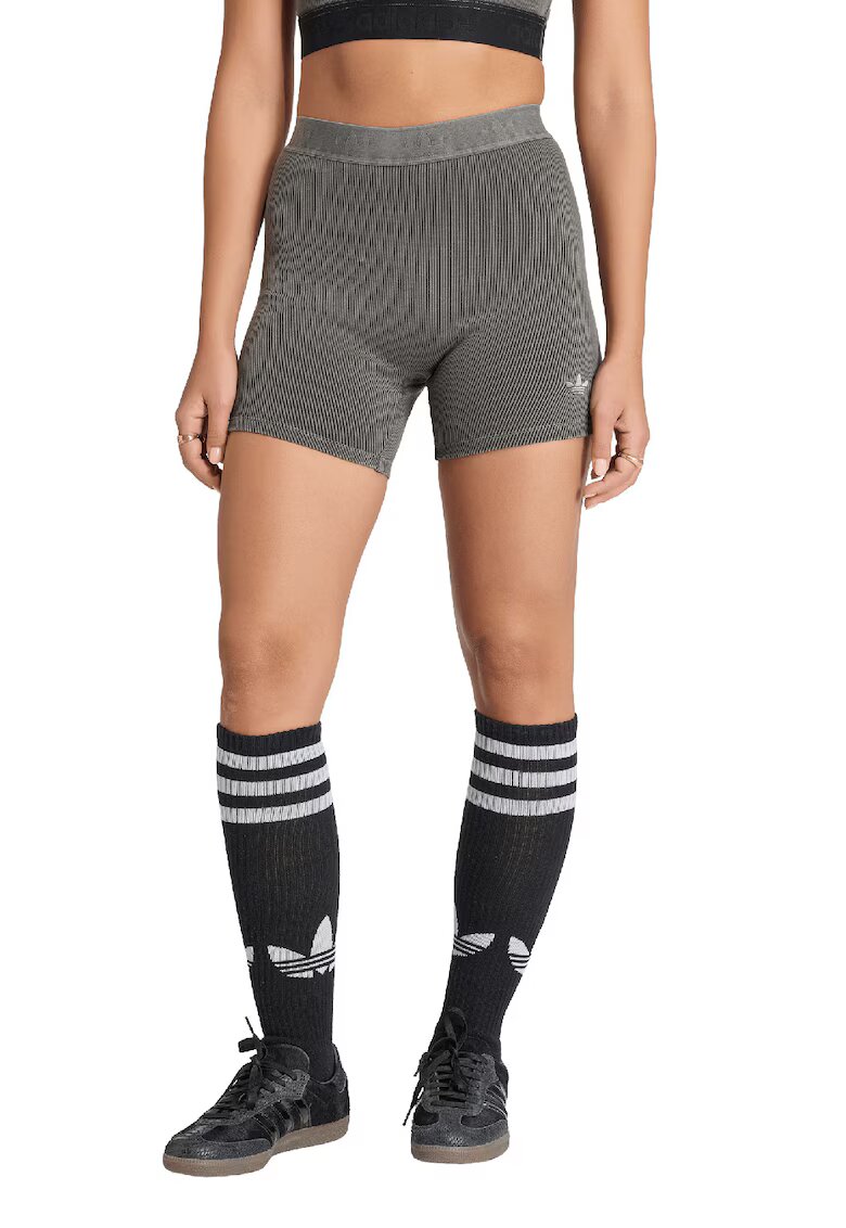 adidas Originals Colanti scurti din amestec de bumbac - Gri inchis