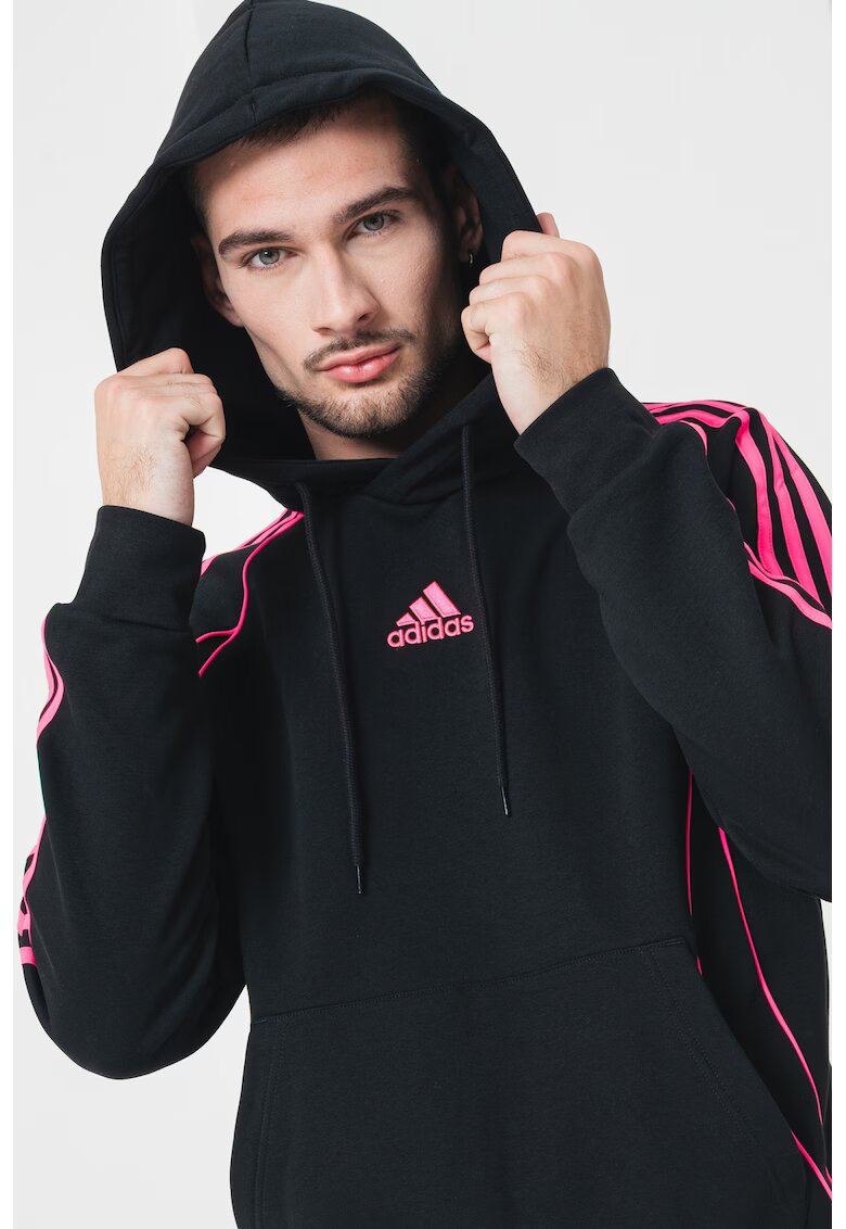 adidas Originals Hanorac cu detalii contrastante Teamgeist - Negru/Roz