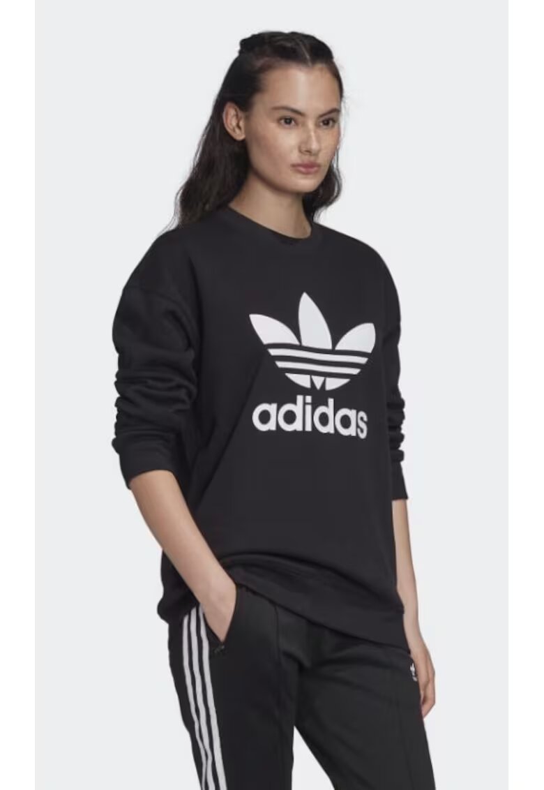 adidas Originals Hanorac dama - adidas - Bumbac - Negru -